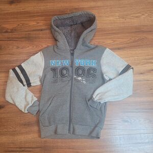 Original Deluxe Jacket Youth Medium Hooded Varsity Style School Winter